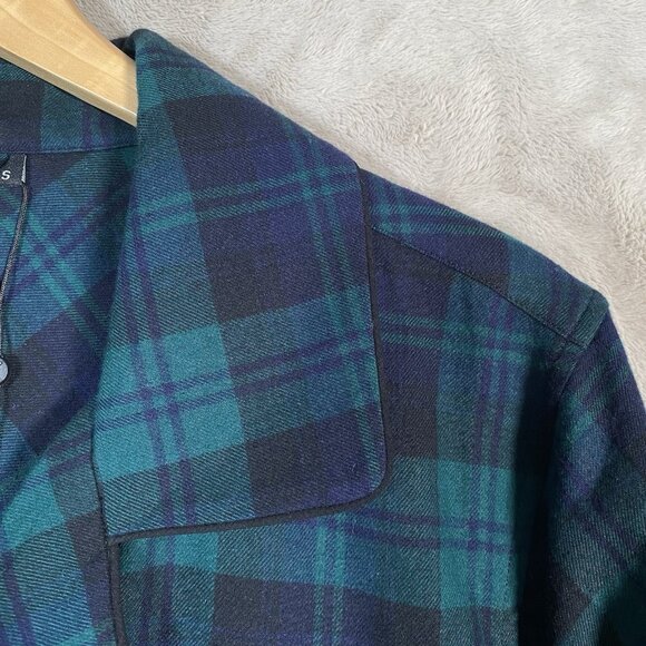 Onepiece Norwegian The Checked Pyjamas Unisex Small Green Tartan Plaid Jumpsuit - Picture 7 of 16